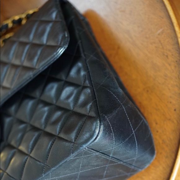 CHANEL Maxi Jumbo XL CC Classic Flap Vintage Authentic - Picture 11 of 16